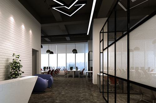 写字楼装修实景图 写字楼装修实景图