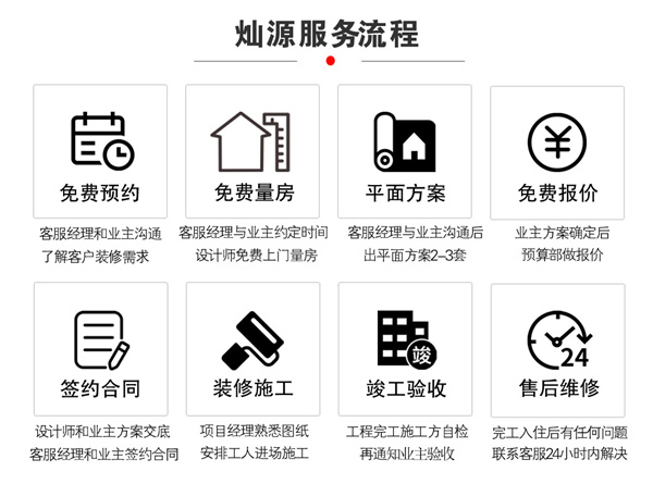 灿源装饰服务流程 灿源装饰服务流程