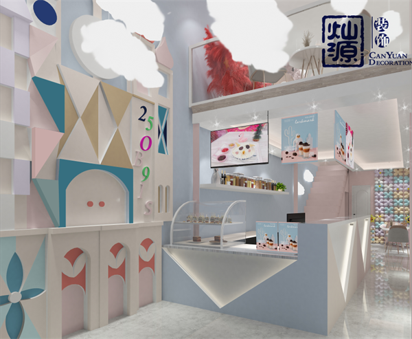 20平米奶茶店装修技巧效果图 20平米奶茶店装修技巧效果图