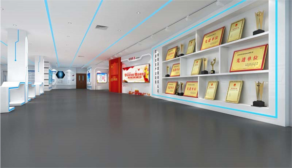 南宁企业展厅设计装修效果图—灿源装饰 南宁企业展厅设计装修效果图—灿源装饰