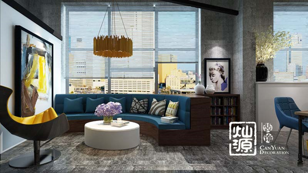 工业风办公室设计装修效果图—灿源装饰 工业风办公室设计装修效果图—灿源装饰