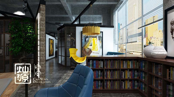 工业风办公室设计装修效果图—灿源装饰 工业风办公室设计装修效果图—灿源装饰